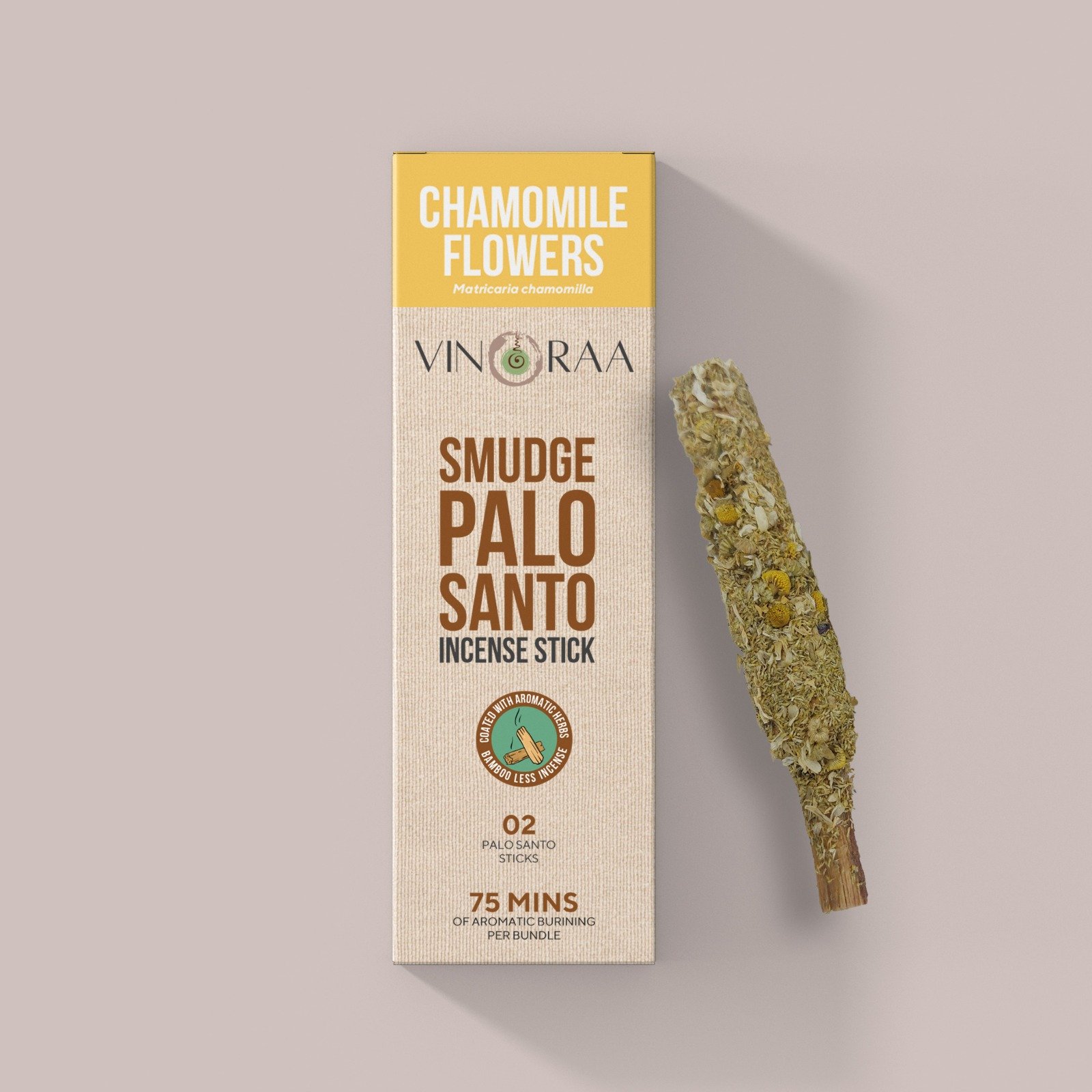 Chamomile Flowers Coated Palo Santo Chamomile Flowers Coated Palo Santo