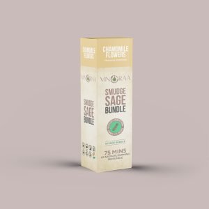 Chamomile flowers coated sage bundle