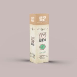 Vetiver Roots Coated Sage Bundle